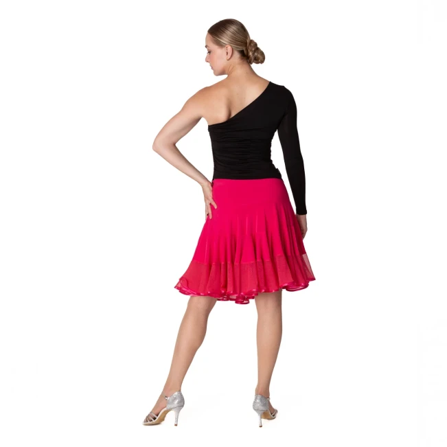 Elegance, Lateinrock für Damen - Karminrot
