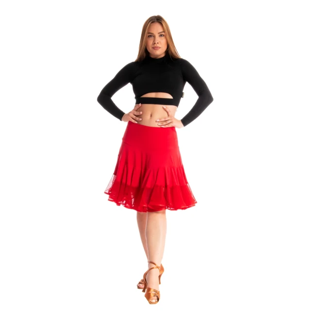 Elegance, Lateinrock für Damen - Rot - red