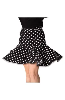 Damenrock für Latein Basic mit Polka Dots