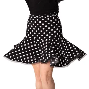 Damenrock für Latein Basic mit Polka Dots