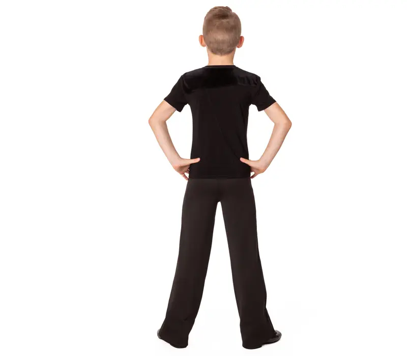 Jungen-T-Shirt für Standardtanz Basic - Schwarz