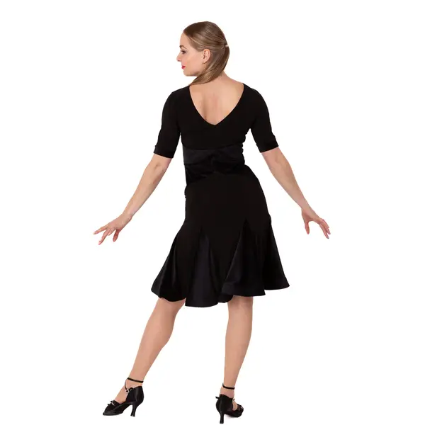 FSD 480 Nella, Kleid mit Samtapplikation für Damen FSD 480 Nella, Kleid mit Samtapplikation für Damen