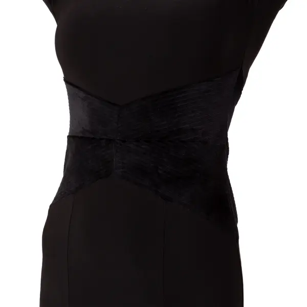 FSD 480 Nella, Kleid mit Samtapplikation für Damen FSD 480 Nella, Kleid mit Samtapplikation für Damen