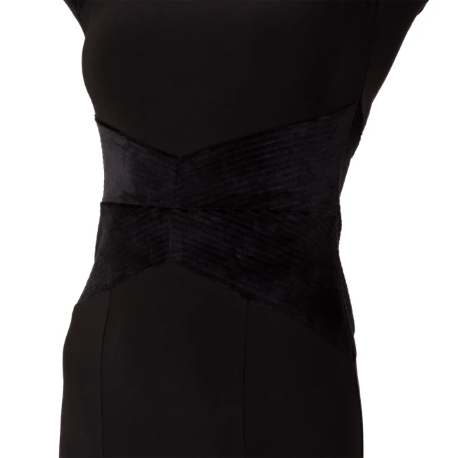 FSD 480 Nella, Kleid mit Samtapplikation für Damen