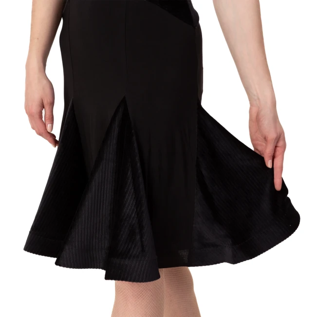 FSD 480 Nella, Kleid mit Samtapplikation für Damen