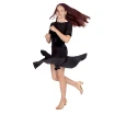 FSD 480 Nella, Kleid mit Samtapplikation für Mädchen