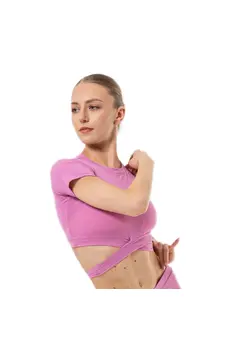 Benita, Damen-Top mit kurzen Ärmeln und Bindung