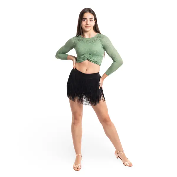 FSD Natty, Shorts für Mädchen mit bunten Fransen