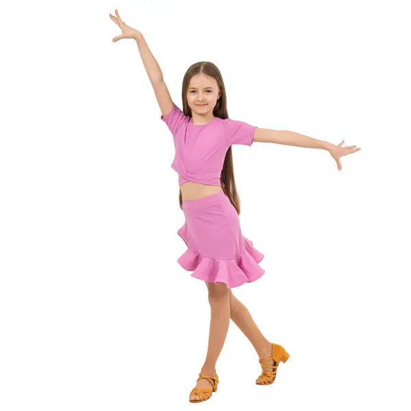 FSD Benita, Kurzarm-Wickeltop für Mädchen 