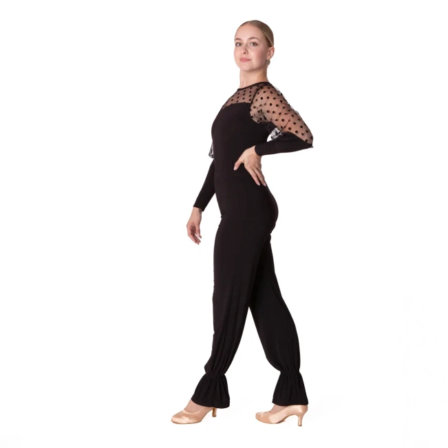 FSD Dana, Tanztrainingshose für Damen FSD Dana, Tanztrainingshose für Damen - Schwarz