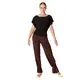 Jana, Damen Trainingshose - Braun - chocolate