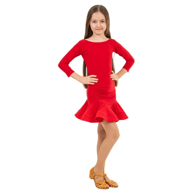 FSD Olívia L26, Lateinkleid für Mädchen FSD Olívia L26, Lateinkleid für Mädchen - Rot - red