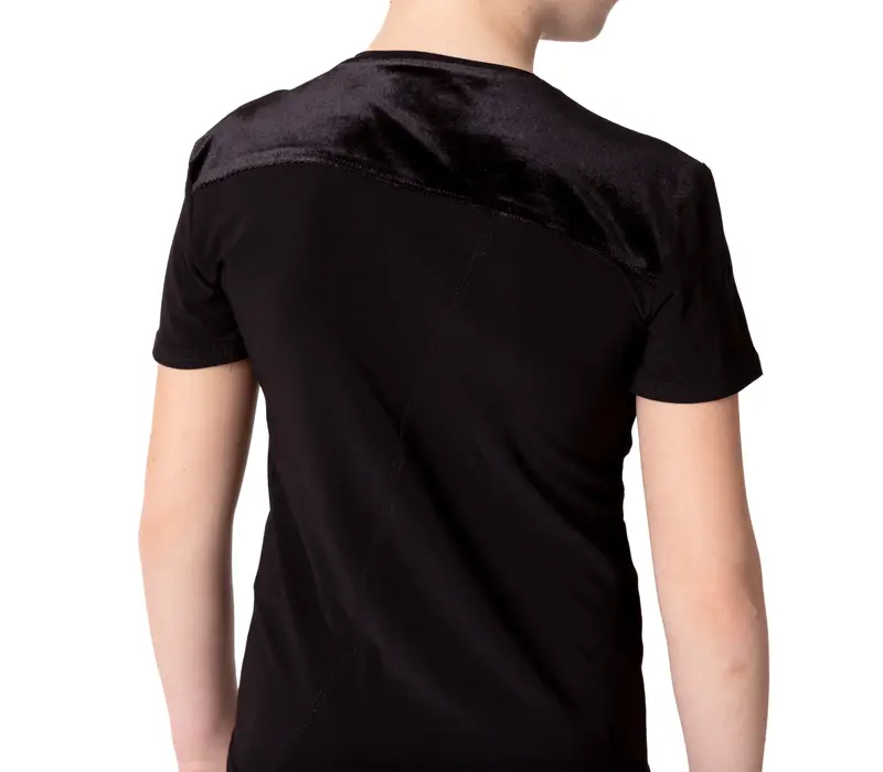Jungen-T-Shirt für Standardtanz Basic - Schwarz