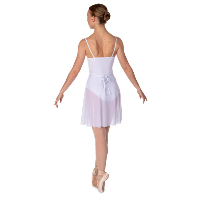 Brielle, Damen-Tanztrikot mit dünnen Trägern - Weiss Brielle, Damen-Tanztrikot mit dünnen Trägern - Weiss