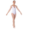 Brielle, Damen-Tanztrikot mit dünnen Trägern - Weiss Brielle, Damen-Tanztrikot mit dünnen Trägern - Weiss