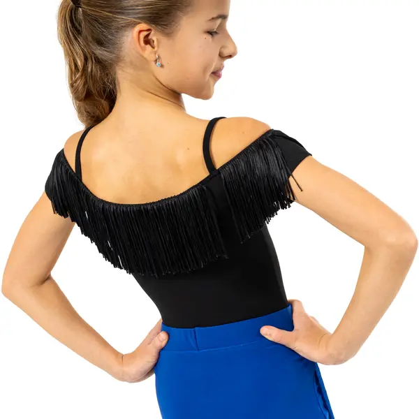 Cardi, Mädchen-Trikot mit Fransen Cardi, Mädchen-Trikot mit Fransen