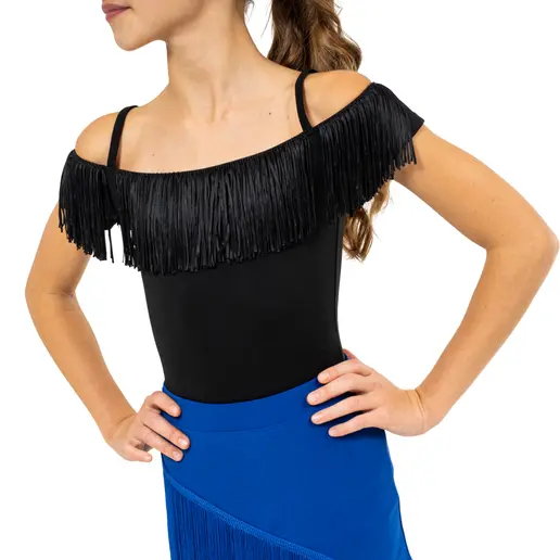 Cardi, Mädchen-Trikot mit Fransen Cardi, Mädchen-Trikot mit Fransen