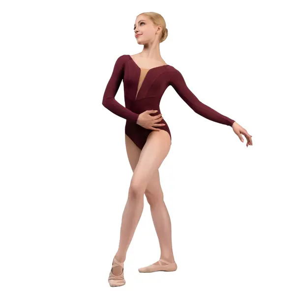 Grand Prix Le Secret Danica, Damen-Balletttrikot mit langen Ärmeln