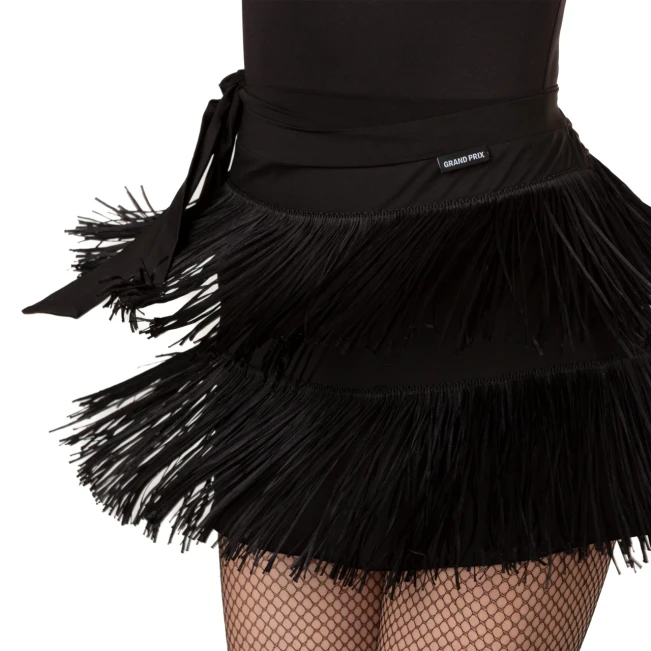 Grand Prix Demi fringe, Wickelrock mit Fransen für Mädchen Grand Prix Demi fringe, Wickelrock mit Fransen für Mädchen
