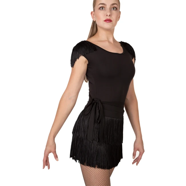 Grand Prix Demi fringe, Wickelrock mit Fransen für Mädchen Grand Prix Demi fringe, Wickelrock mit Fransen für Mädchen