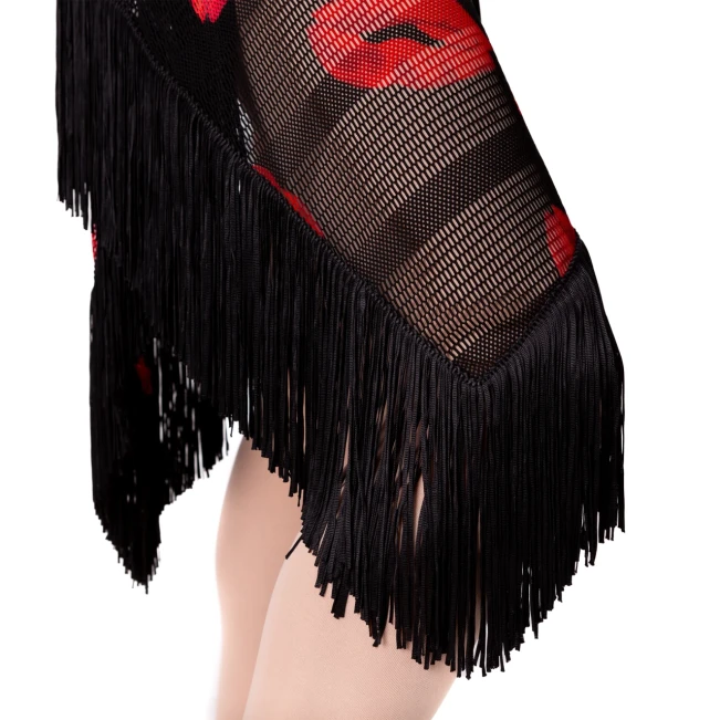 Grand Prix Emrata Mesh, asymmetrischer Tasselrock für Mädchen Grand Prix Emrata Mesh, asymmetrischer Tasselrock für Mädchen