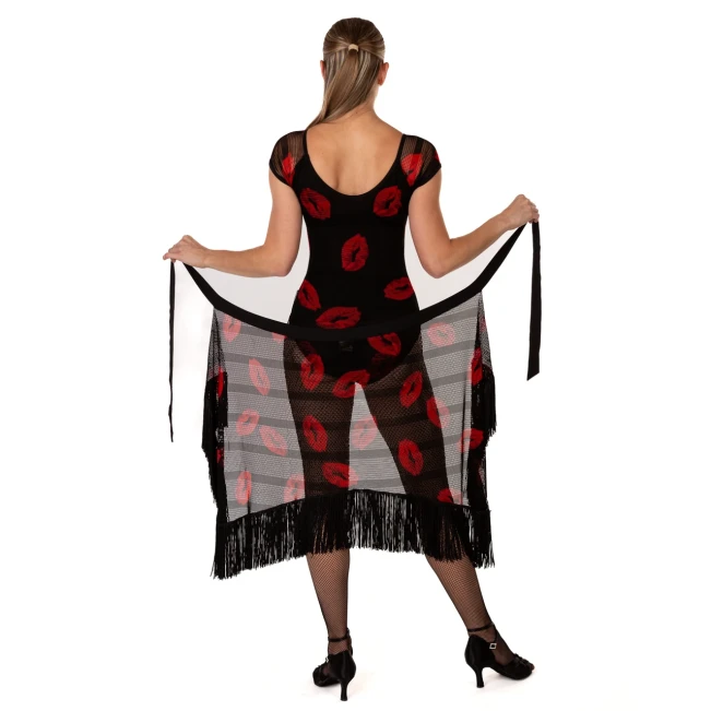 Grand Prix Emrata mesh, asymmetrischer Fransenrock Grand Prix Emrata mesh, asymmetrischer Fransenrock