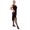 Grand Prix Emrata mesh, asymmetrischer Fransenrock Grand Prix Emrata mesh, asymmetrischer Fransenrock