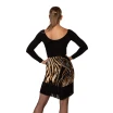 Kaia mesh, Netzrock mit Fransen - Leopard GP