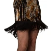 Kaia mesh, Netzrock mit Fransen - Leopard GP