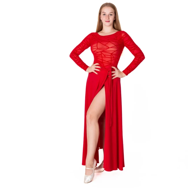 Grand Prix Karla Line, Latein-Body für Damen mit langen Ärmeln