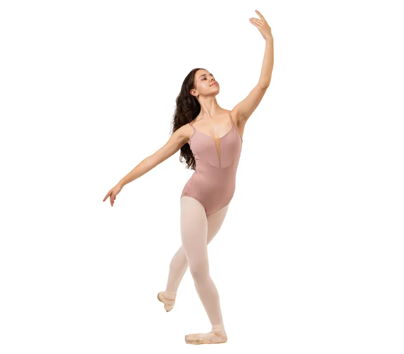 Brielle, Damen-Tanztrikot mit dünnen Trägern - Lila - Italian plum GP