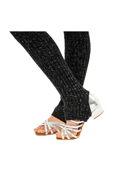 Intermezzo Prelux, gestrickte Socken mit Silberfaden für lateinamerikanischen Tanz