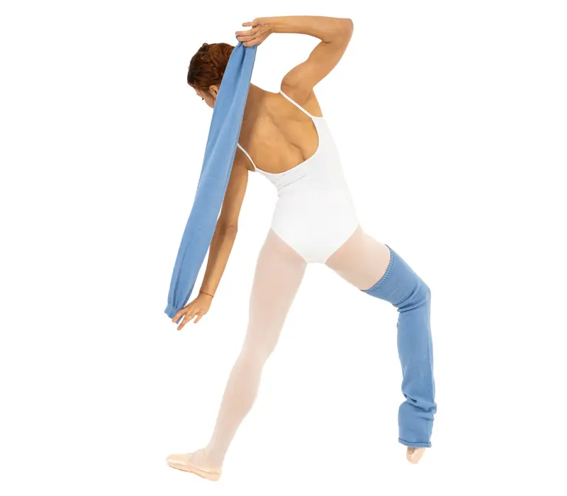 Intermezzo Caytlin, gestrickte Stulpen - Blau - light blue