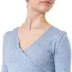 Capezio Cross Over Top, Damen Aufwärm-Top - Blau - sky blue