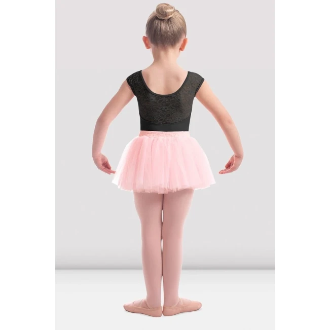 Mirella Daisy, Mädchentrikot mit Spitze - Schwarz