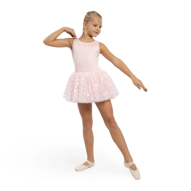 Mirella Glow Tank, Trikot mit breiten Trägern und Tutu-Rock 