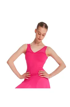 Mirella Miami v neck low back,  Damentrikot mit breiten Trägern