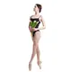 Mirella black Label, Ballettanzug mit dünnen Trägern und zarten Raffungen