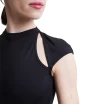 Mirella MB7226 Mock Neck cap sleeve, Kurzarmtrikot mit Cut-Out-Details