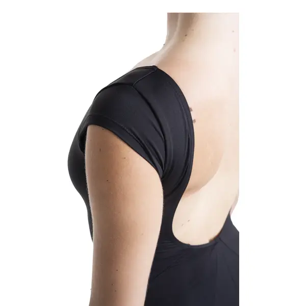 Mirella Black cap sleeve leotard, Damentrikot