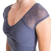Mirella Pleated Bod Cap sleeve leotard M5096LM, Damen-Trikot mit Ärmeln