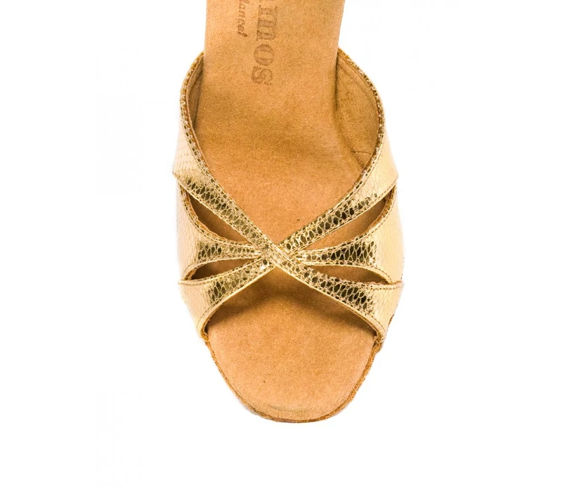Rummos Exclusive, Gesellschaftstanzschuhe - Golden Schlangenhaut Rummos