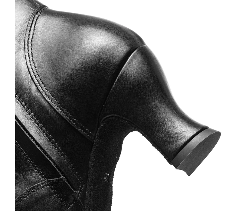 Rumpf Betty, Damen-Leder-Tanzstiefel - Schwarz