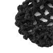 Rumpf Bun Cover, Farbige Haarnetz für Dutt - Schwarz