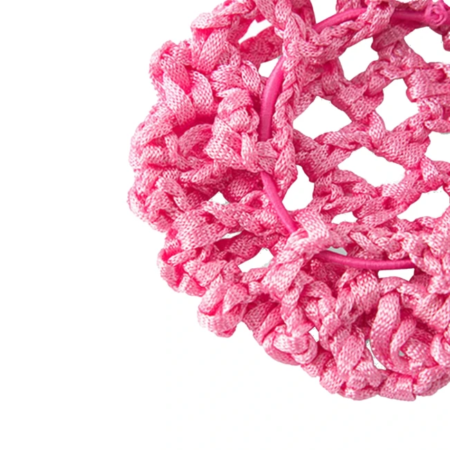 Rumpf Bun Cover, Farbige Haarnetz für Dutt - Rosa - pink