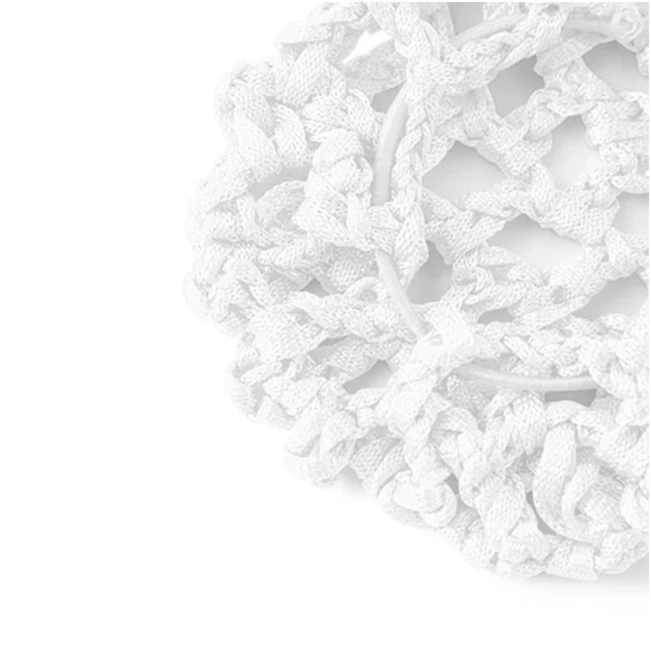 Rumpf Bun Cover, Farbige Haarnetz für Dutt - Weiss