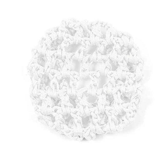 Rumpf Bun Cover, Farbige Haarnetz für Dutt - Weiss