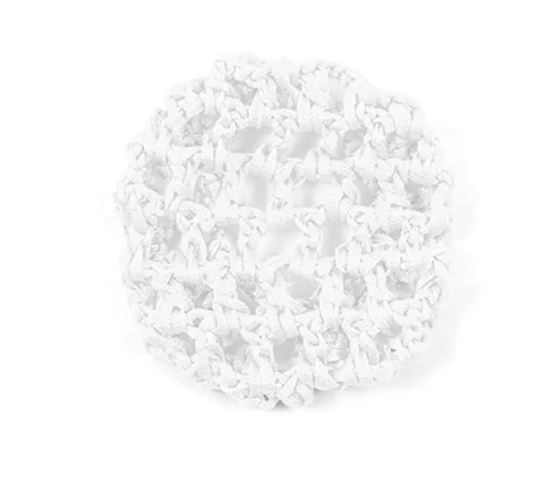 Rumpf Bun Cover, Farbige Haarnetz für Dutt - Weiss