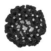 Rumpf Bun Cover, Farbige Haarnetz für Dutt mit Kristall - Schwarz Rumpf Bun Cover, Farbige Haarnetz für Dutt mit Kristall - Schwarz