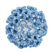 Rumpf Bun Cover, Farbige Haarnetz für Dutt mit Kristall - Blau - light blue Rumpf Bun Cover, Farbige Haarnetz für Dutt mit Kristall - Blau - light blue